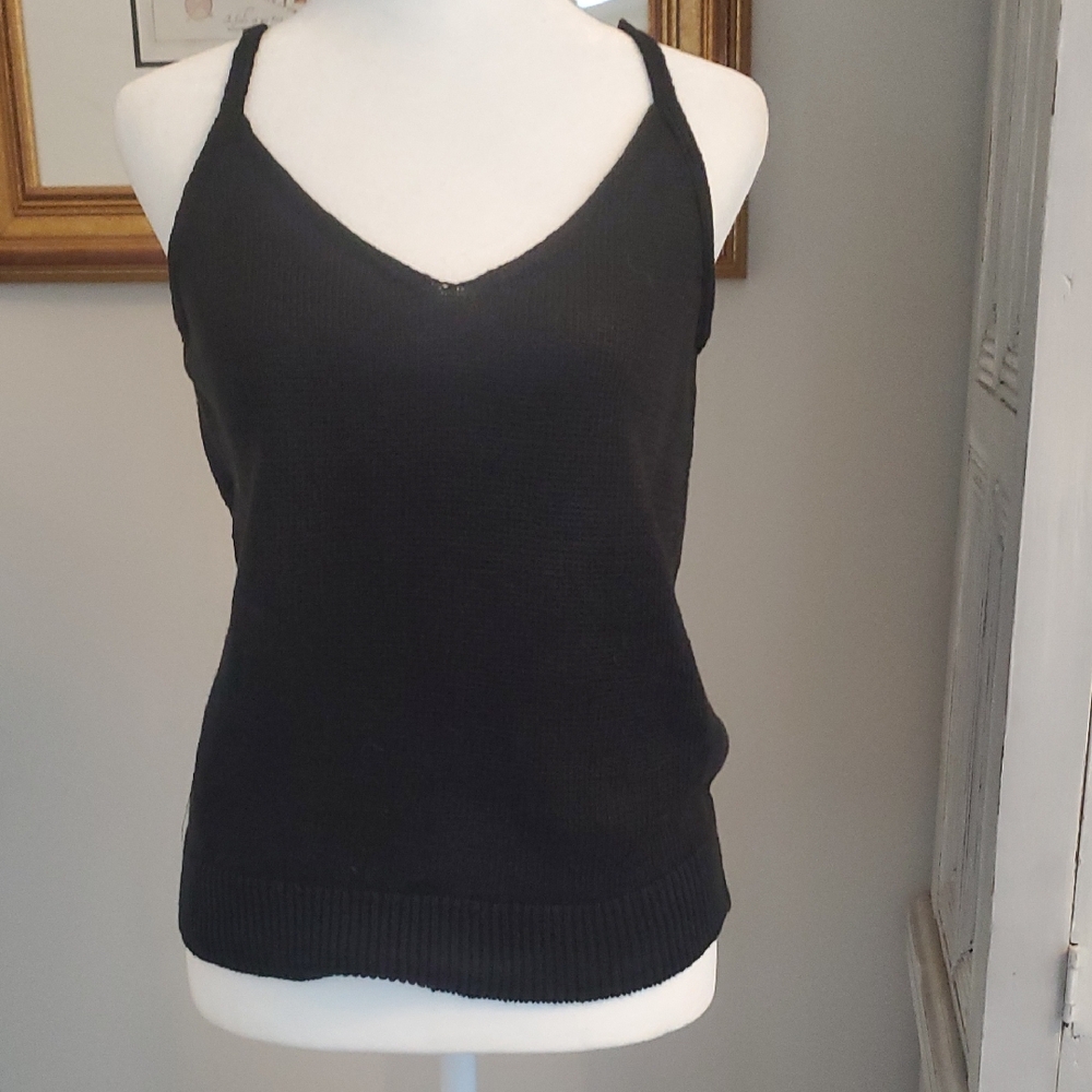 NWT Banana Republic Black Camisole Knit Top